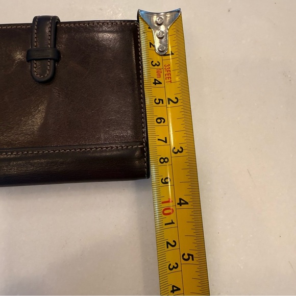 Vintage Coach Brown Leather unisex ID Wallet Card Holder - Picture 9 of 11